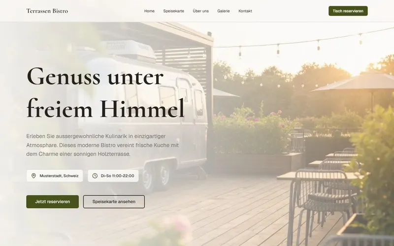Startseite von Terrassen Bistro