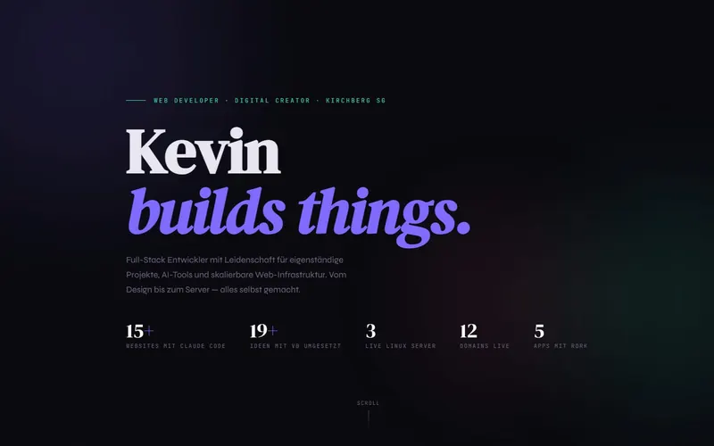 Startseite von Builds