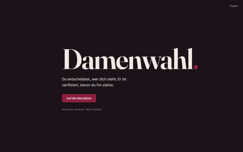 Startseite von Damenwahl