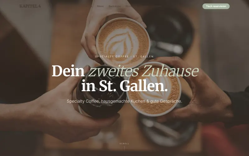 Startseite von Sankt Kaffee