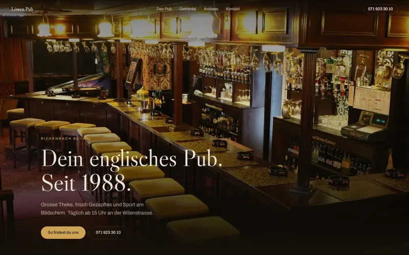 Startseite von Löwen Pub
